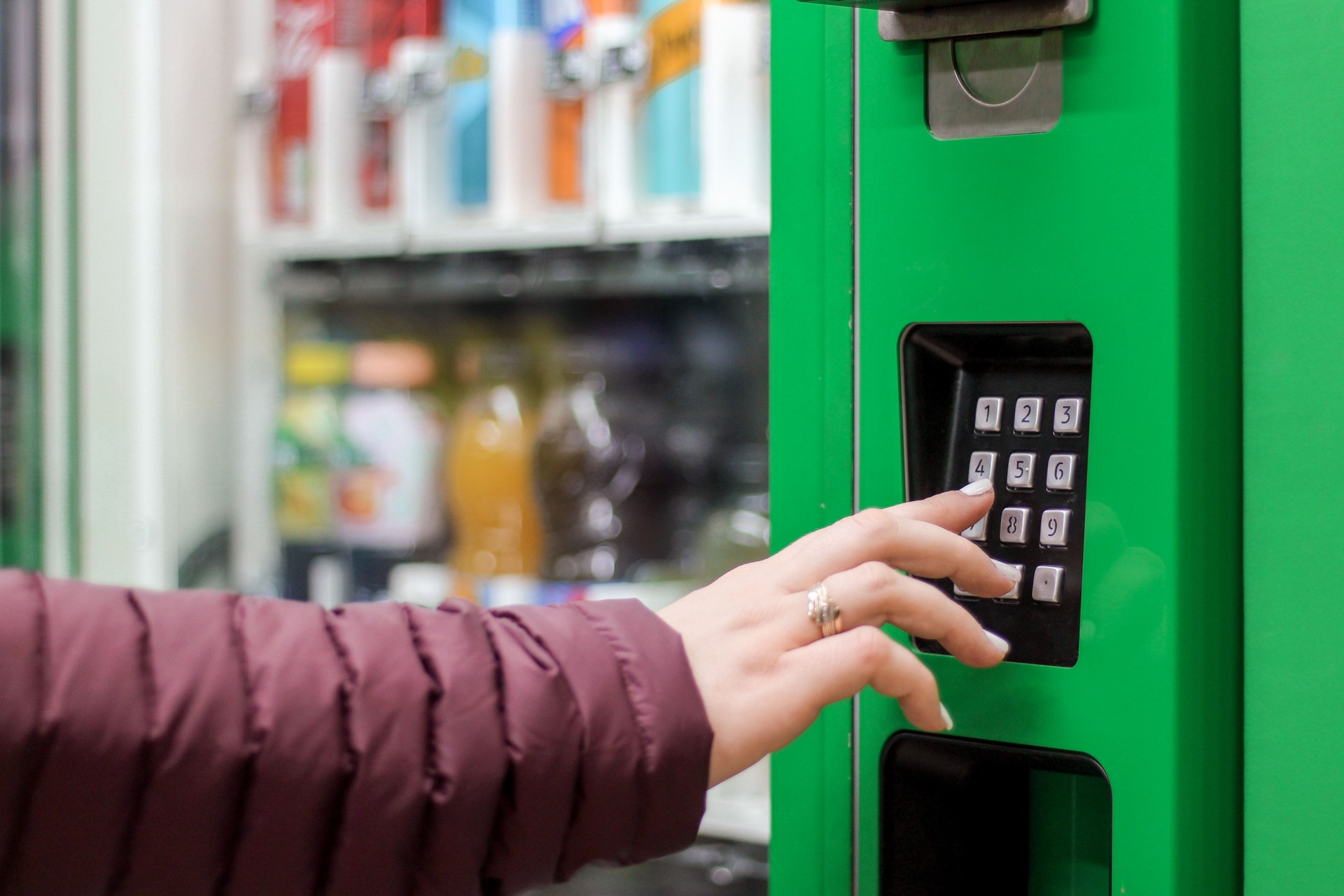 Using vending machine
